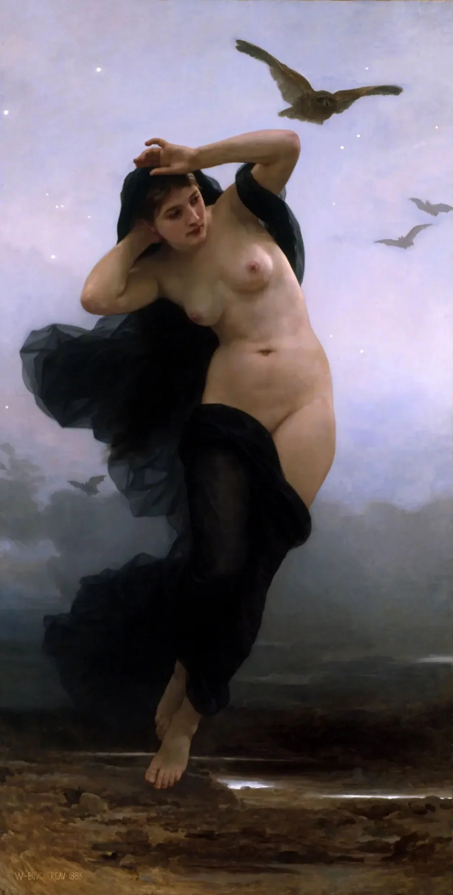 Die Nacht - Bouguereau