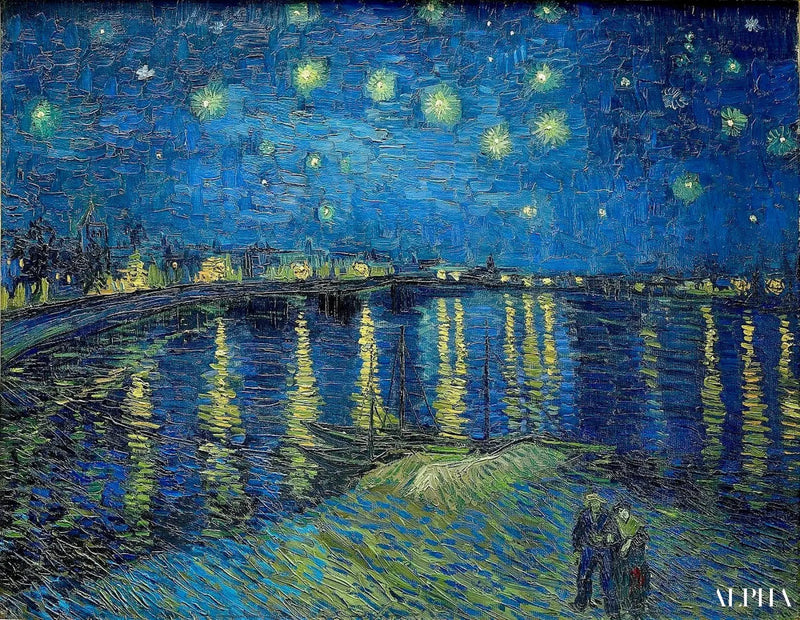 Die sternenklare Nacht über dem Rhône - Vincent van Gogh