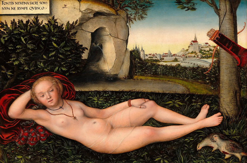 Die Nymphe des Frühlings - Lucas Cranach der Ältere