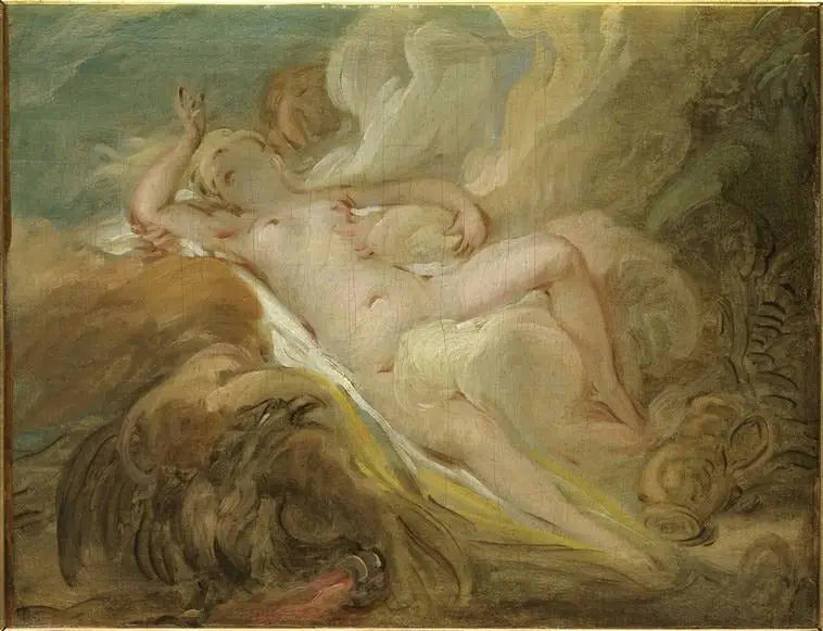 Die Nymphe Io und Jupiter - Jean-Honoré Fragonard