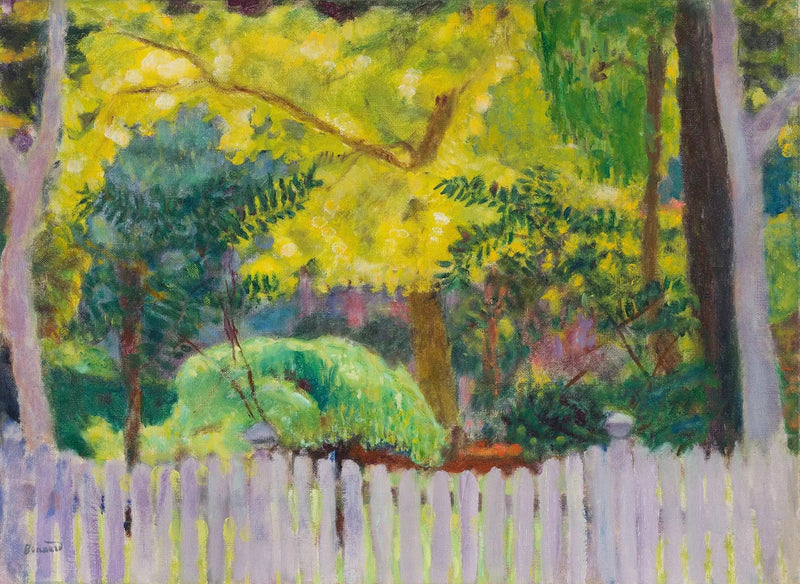 Der violette Zaun - Pierre Bonnard