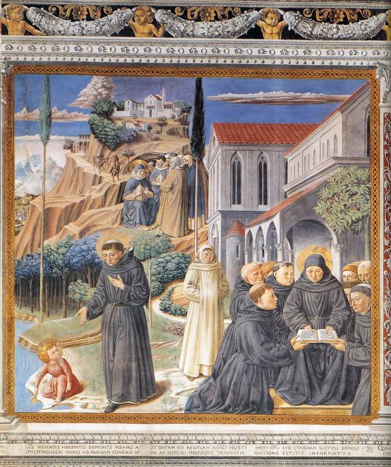 Die Parabel der Heiligen Dreifaltigkeit (Szene 12, Südwand) - Benozzo Gozzoli