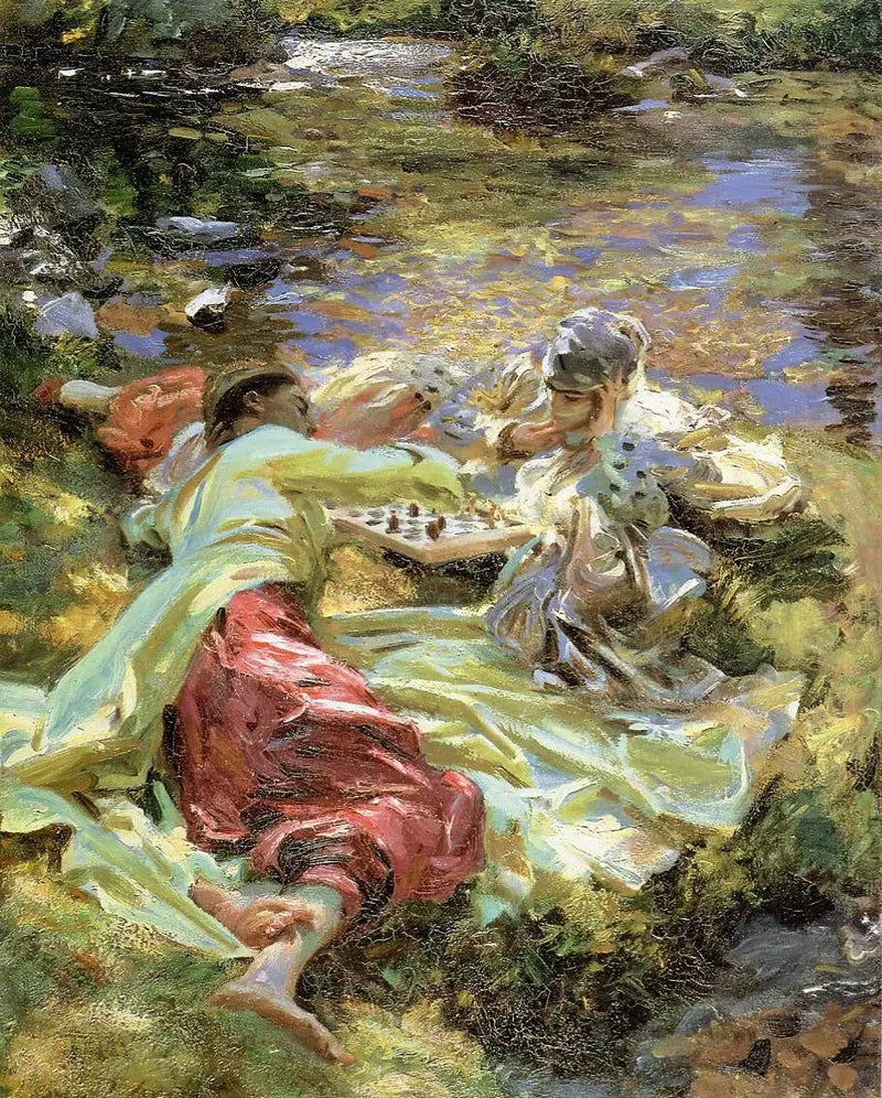 Die Schachpartie - John Singer Sargent