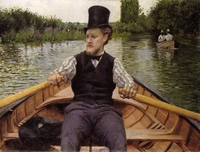 Das Bootsspiel - Gustave Caillebotte