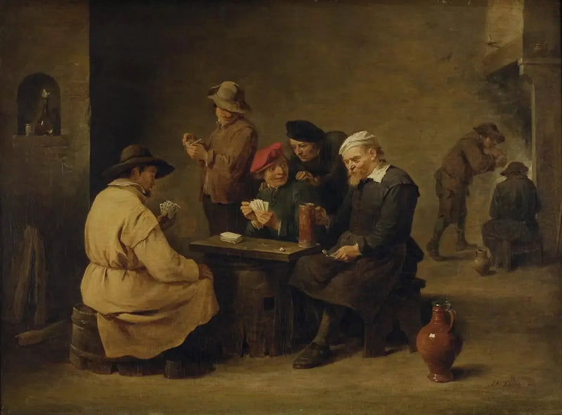 Die Kartenspiel-Szene - David Teniers der Jüngere