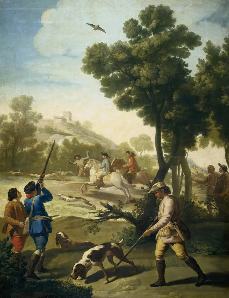 Die Jagdszene - Francisco de Goya