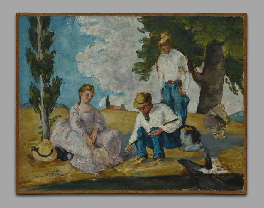 Das Angeln - Paul Cézanne