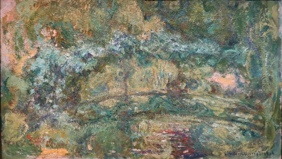 Die Brücke über dem Seerosenteich - Claude Monet