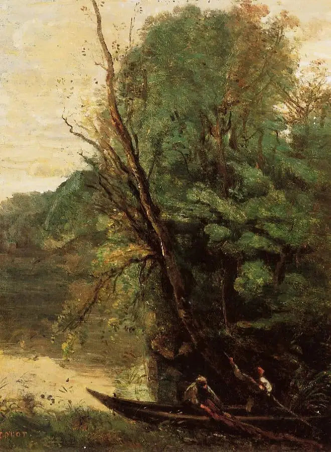 Die Fischerei mit der Reuse - Jean-Baptiste Camille Corot
