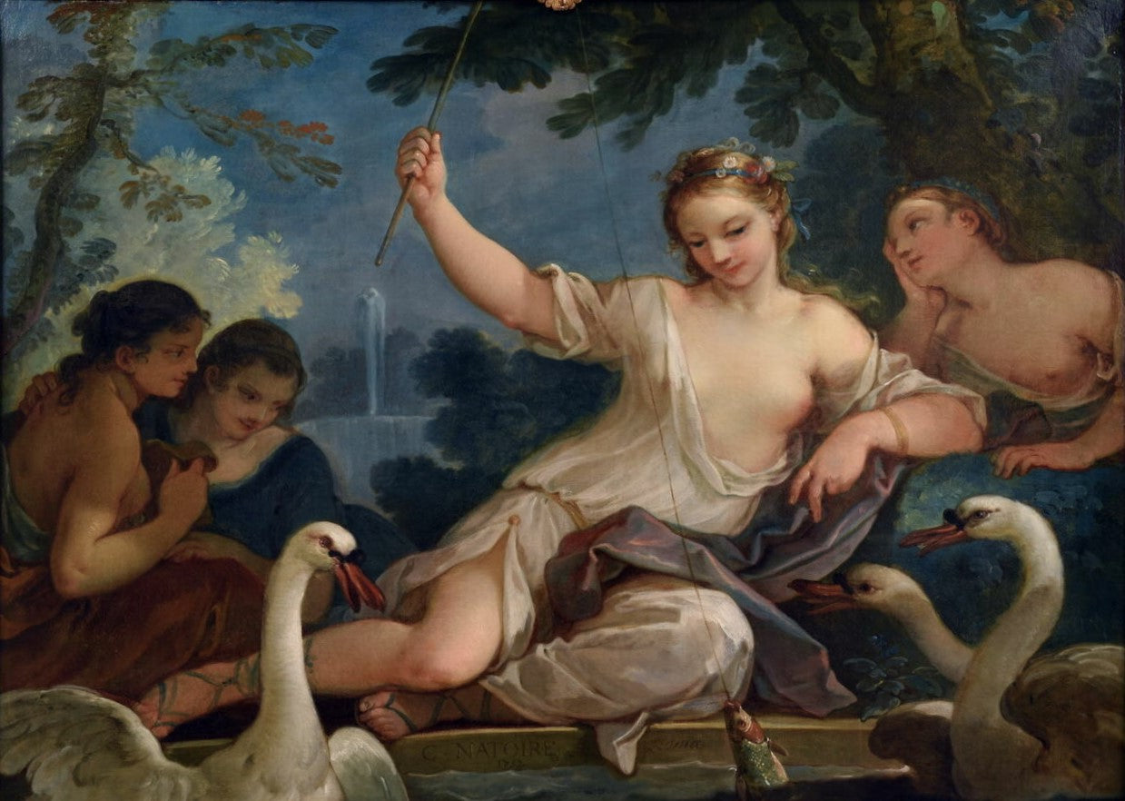 La Pêche - Charles-Joseph Natoire image 1 copie peinte à la main à l’huile