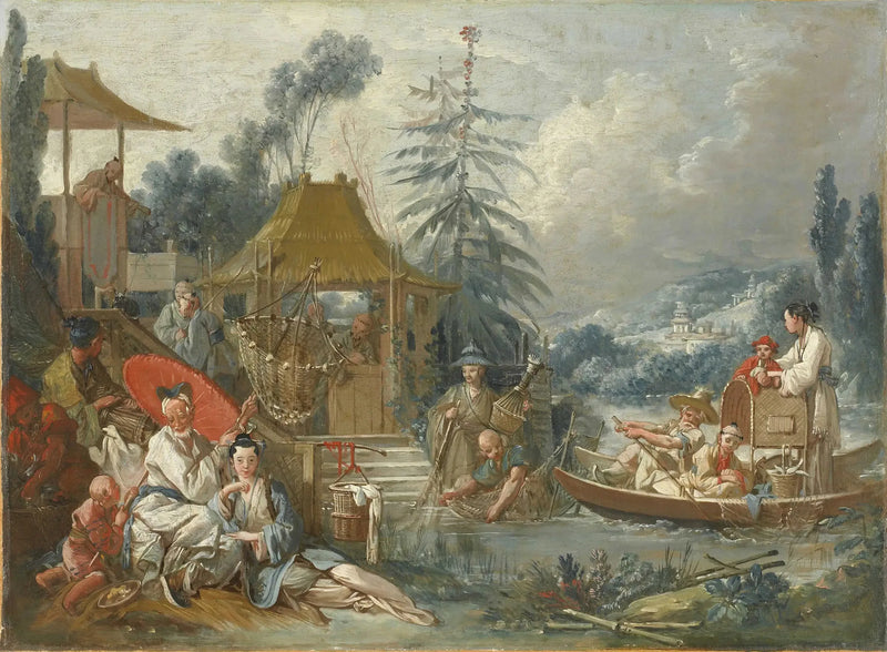 Chinesischer Fischfang - François Boucher