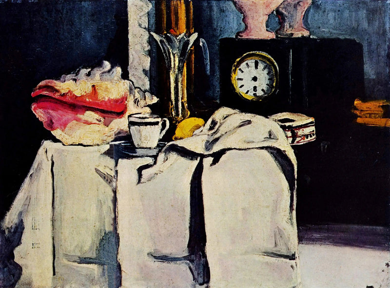 Die schwarze Pendeluhr - Paul Cézanne