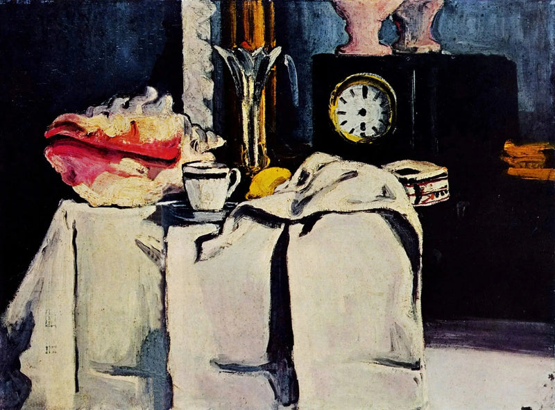 Die schwarze Pendeluhr - Paul Cézanne