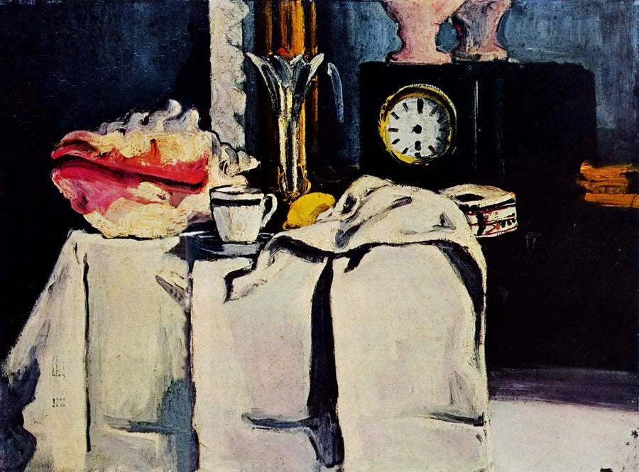 Die schwarze Pendeluhr - Paul Cézanne