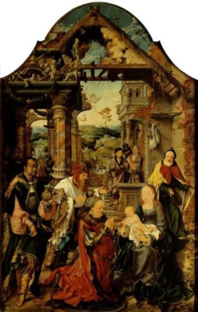 Die Kleine Anbetung der Weisen - Joos van Cleve