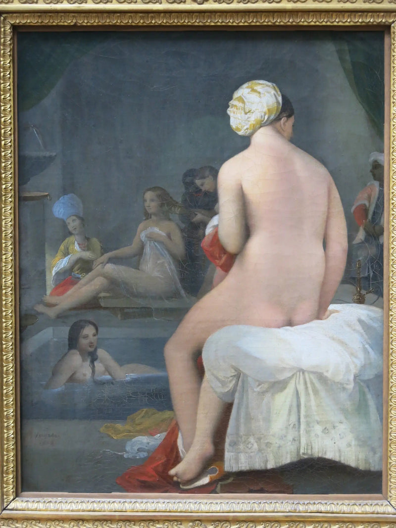Die kleine Badende; Innenansicht des Harems - Jean-Auguste-Dominique Ingres