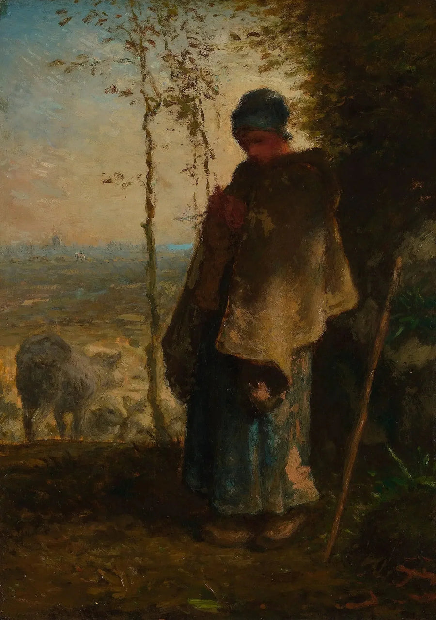 Die kleine Schäferin - Jean-François Millet