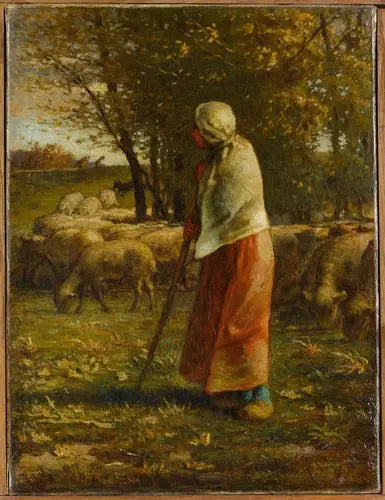 Die kleine Schäferin - Jean-François Millet