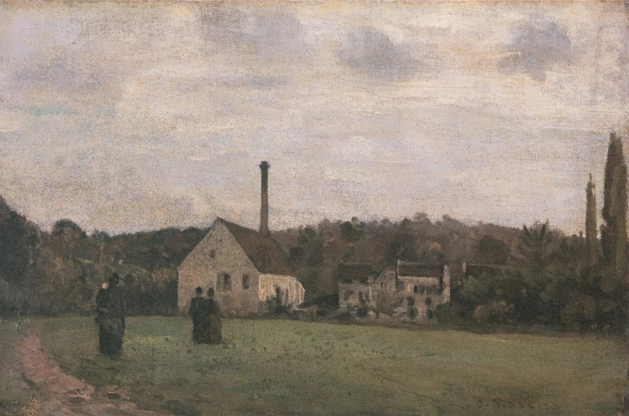 Die kleine Fabrik - Camille Pissarro
