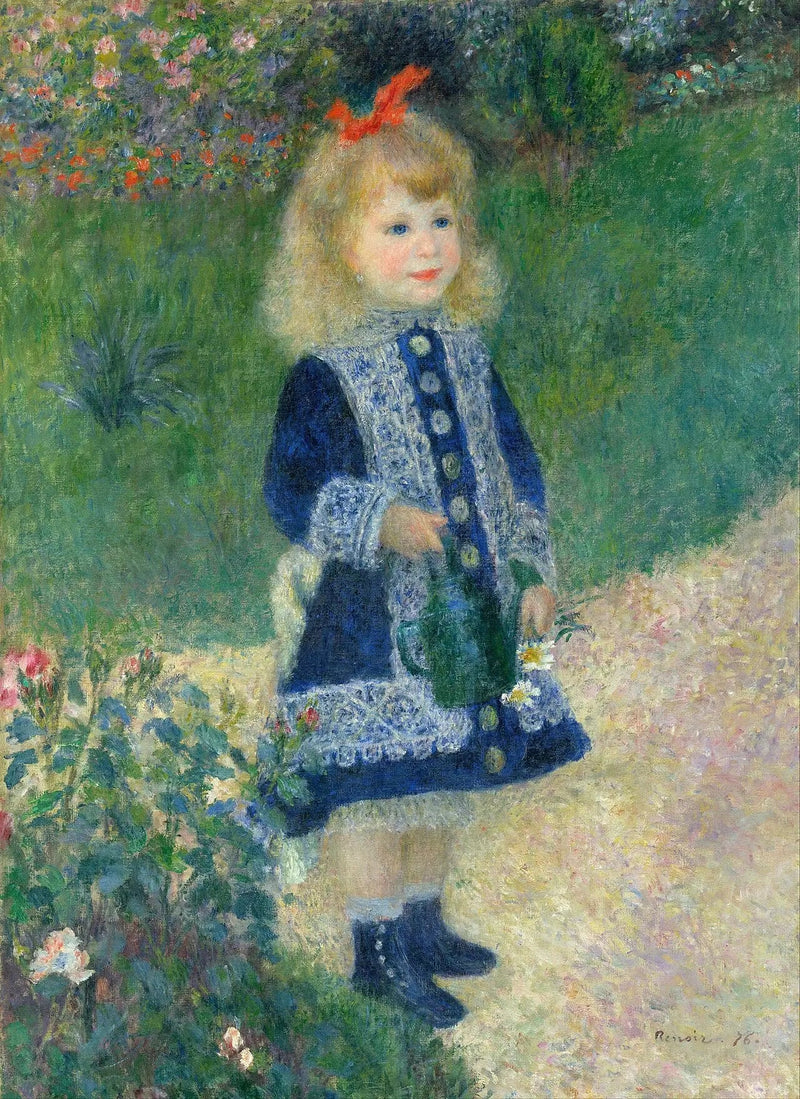 Das kleine Mädchen mit der Gießkanne - Pierre-Auguste Renoir