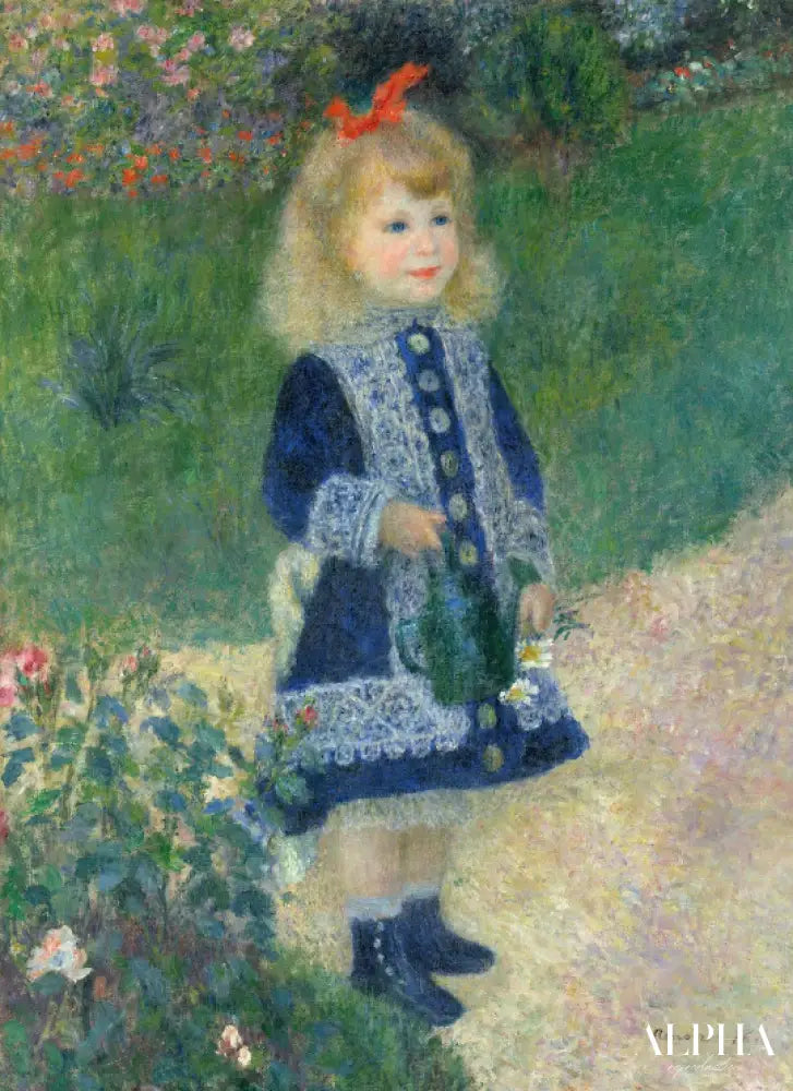 La Petite Fille à l'arrosoir - Pierre-Auguste Renoir - Reproductions de tableaux et peintures haut de gamme