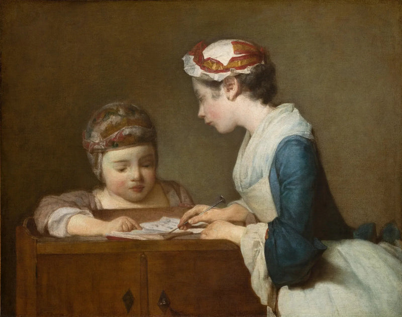 Die kleine Schulmeisterin - Jean Siméon Chardin