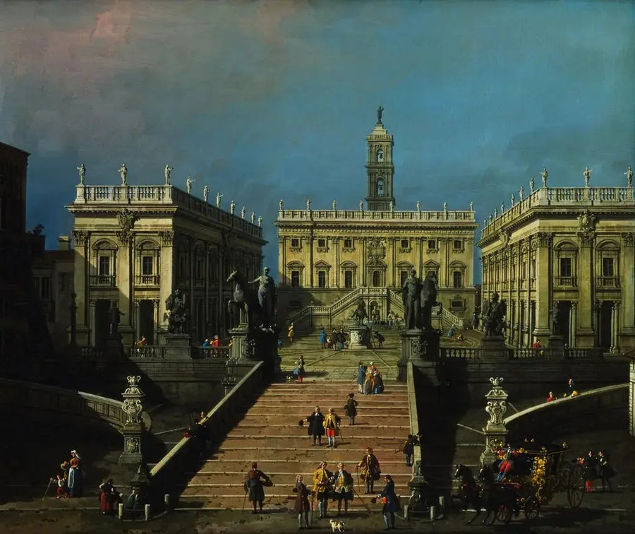 La Piazza del Campidoglio und die Cordonata - Canaletto