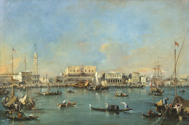 La Piazzetta und die Esclavons-Promenade - Francesco Guardi
