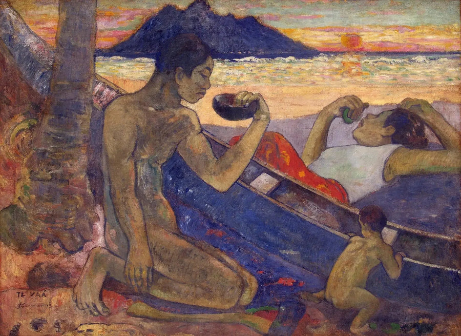 Die Pirogue - Paul Gauguin