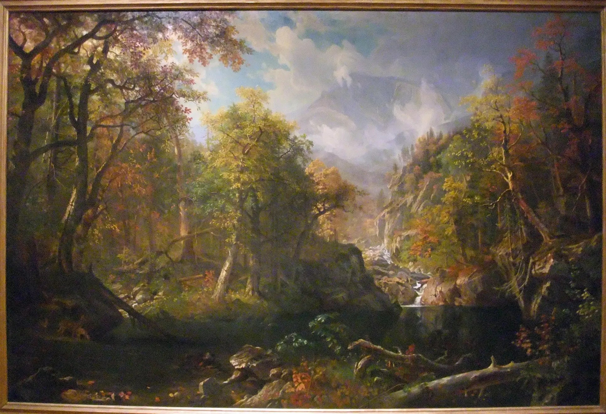 La piscine d'émeraude - Albert Bierstadt image 1 copie peinte à la main à l’huile