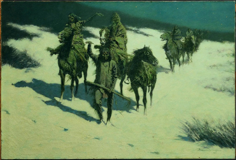 Die Spur des beschlagenen Pferdes - Frederic Remington