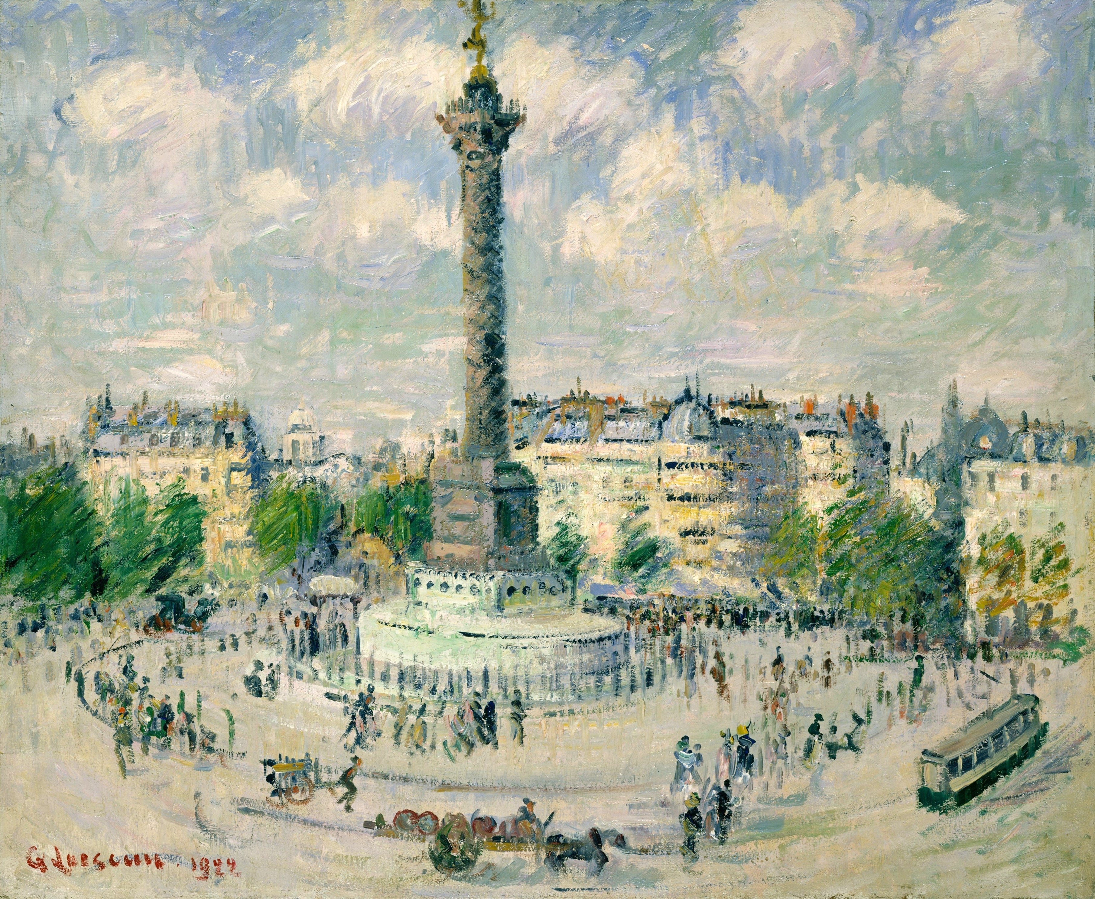 La Place de la Bastille - Gustave Loiseau - Alpha Reproduction