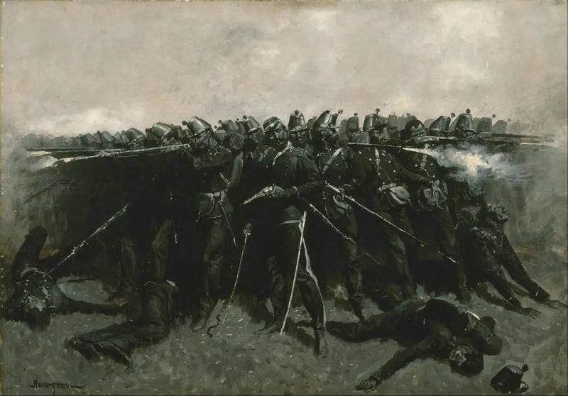 Die Infanterieplatz - Frederic Remington