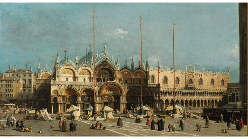 Der Markusplatz in Venedig - Canaletto