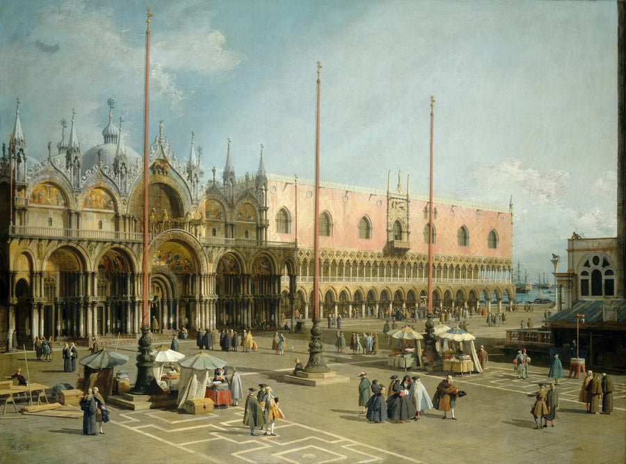 Der Markusplatz in Venedig - Canaletto