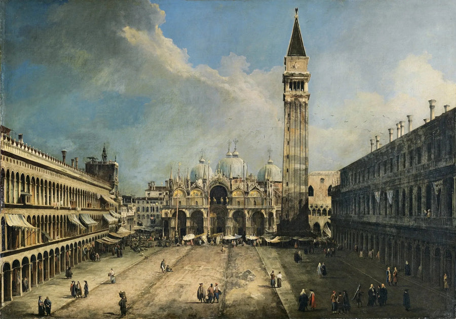 Der Markusplatz in Venedig - Canaletto
