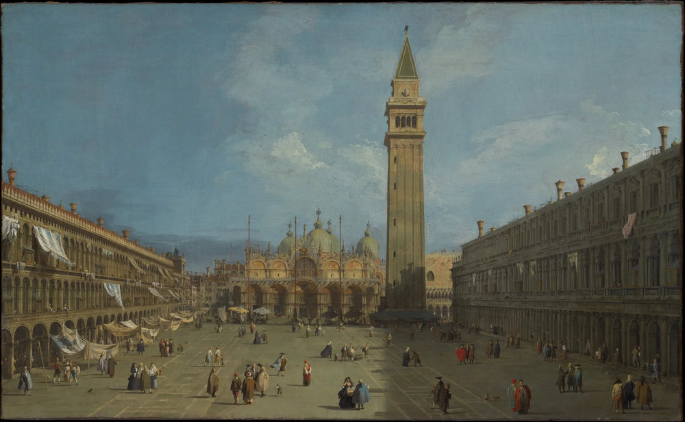 La Place Saint-Marc - Canaletto image 1 copie peinte à la main à l’huile