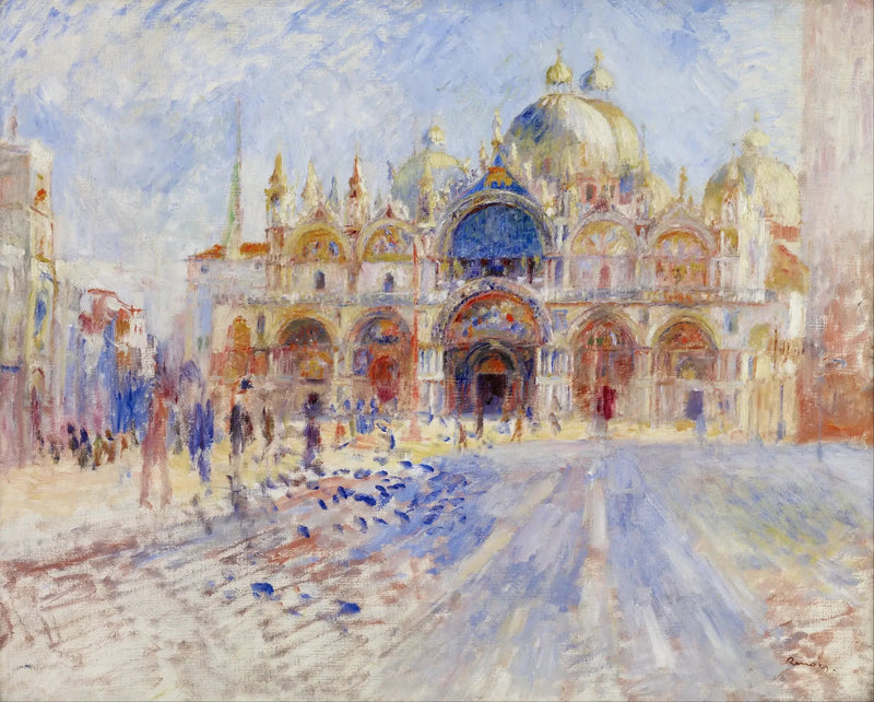 Der Markusplatz, Venedig - Pierre-Auguste Renoir