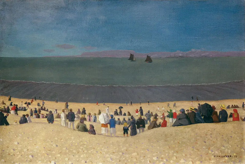 Der Strand in Honfleur - Félix Vallotton