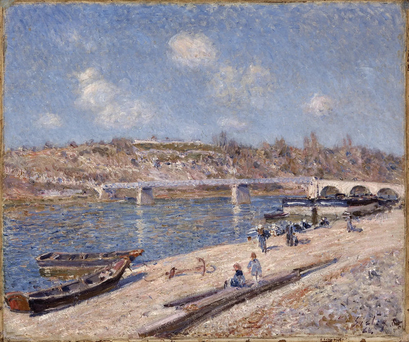 Der Strand in Saint-Mammès - Alfred Sisley