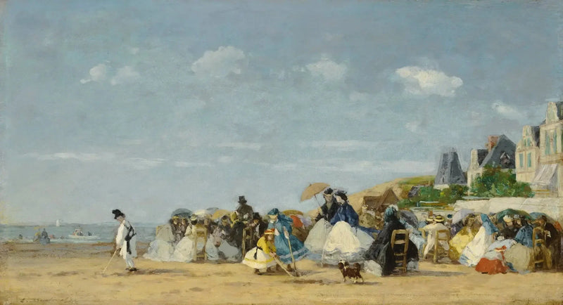 Der Strand in Trouville - Eugène Boudin