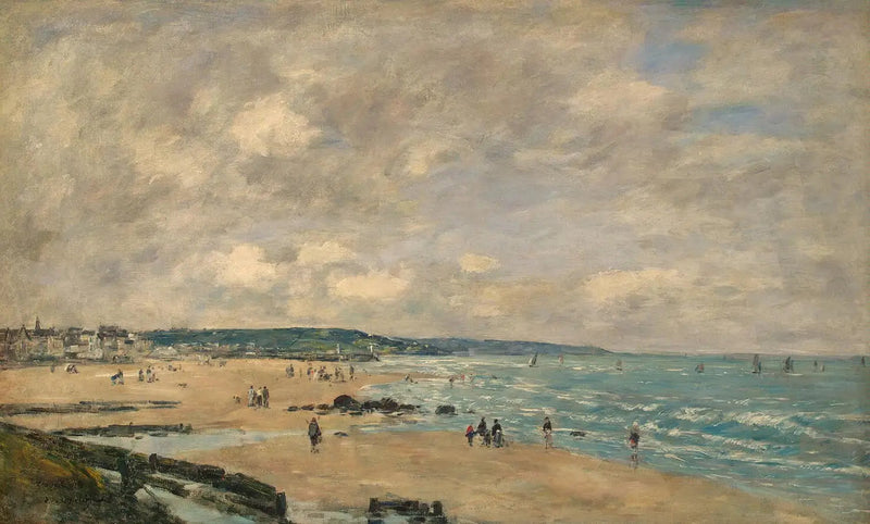 Der Strand in Trouville - Eugène Boudin