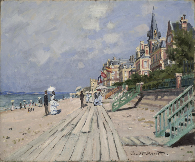 Der Strand in Trouville W156 - Claude Monet