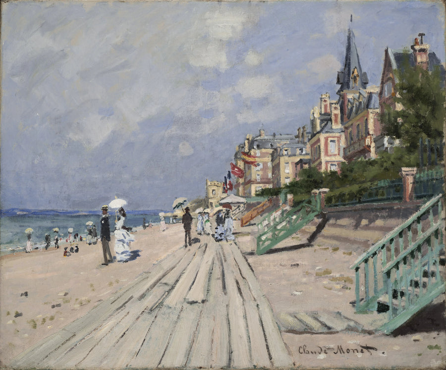 Der Strand von Trouville - Claude Monet