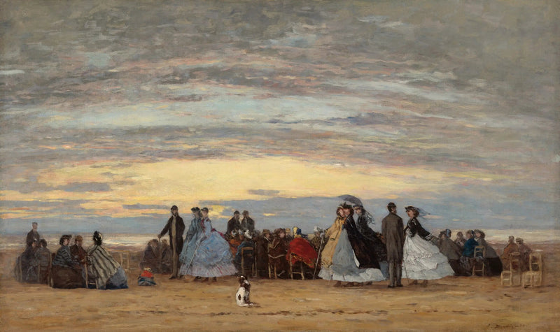 Der Strand in Villerville - Eugène Boudin
