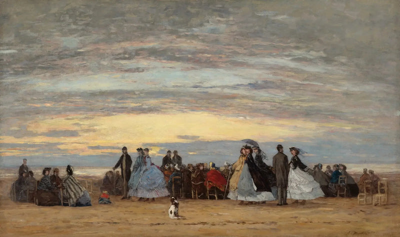 Der Strand in Villerville - Eugène Boudin