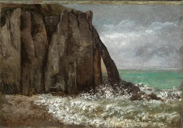 Der Strand von Étretat - Gustave Courbet