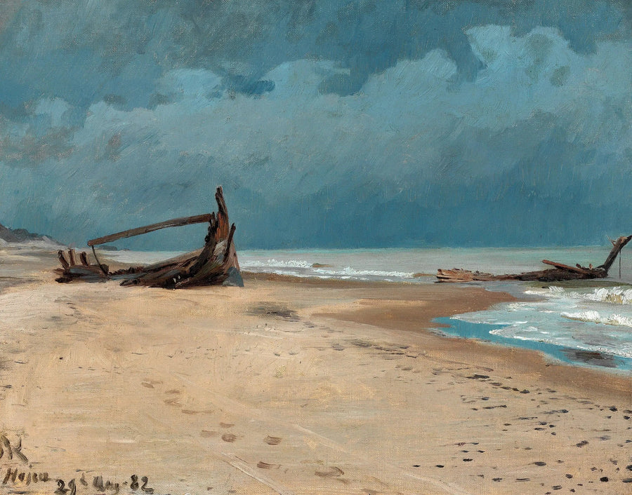 Der Strand von Højen. - Peder Severin Krøyer