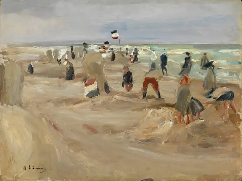 Der Strand von Noordwijk - Max Liebermann