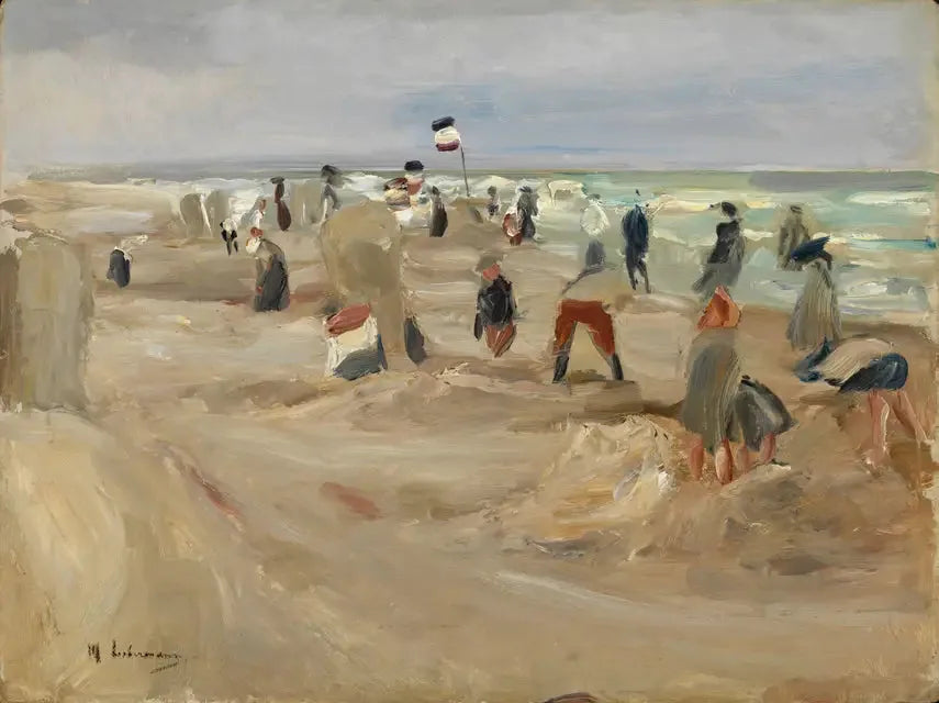 Der Strand von Noordwijk - Max Liebermann